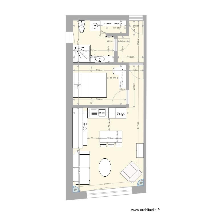 Clermont 1er étage cuisine dans cheminée sol 2. Plan de 0 pièce et 0 m2