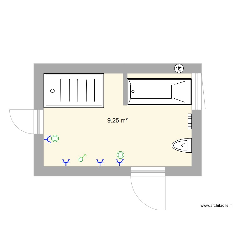 Salle de bain. Plan de 0 pièce et 0 m2