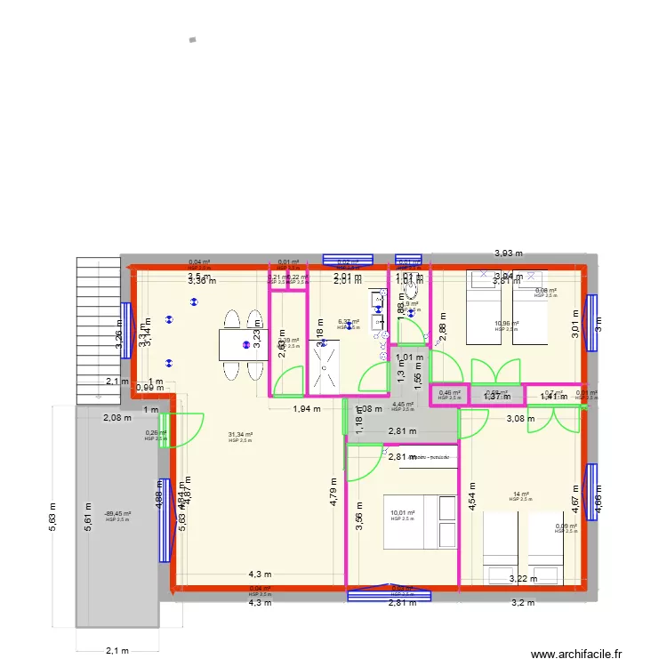 CHATELLERAULT 48CC. Plan de 24 et 96 m² CHATELLERAULT 48CC. Plan de 24 et 96 m²