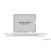 BI 6377 ABRI DE JARDIN