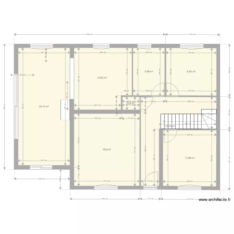 d&eacute;tail pi&egrave;ces de vie. Plan de 
