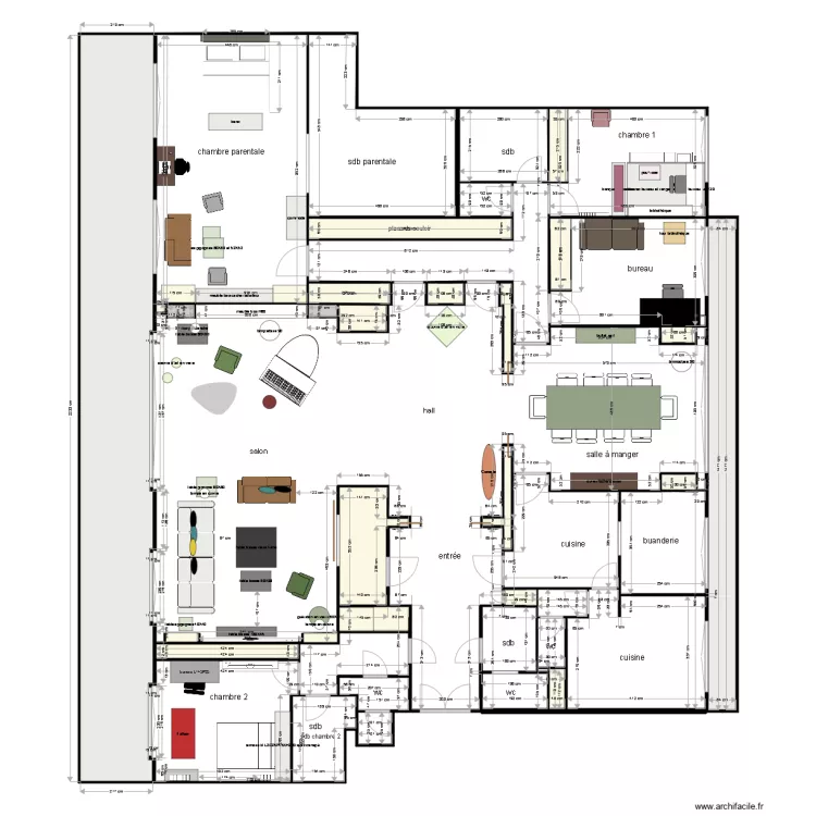 Appartement Haddad projet 2. Plan de 