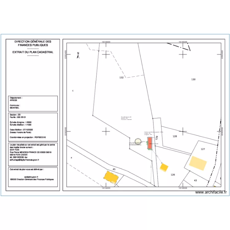 Plan de masse bâtiment agricole. Plan de Plan de masse bâtiment agricole. Plan de