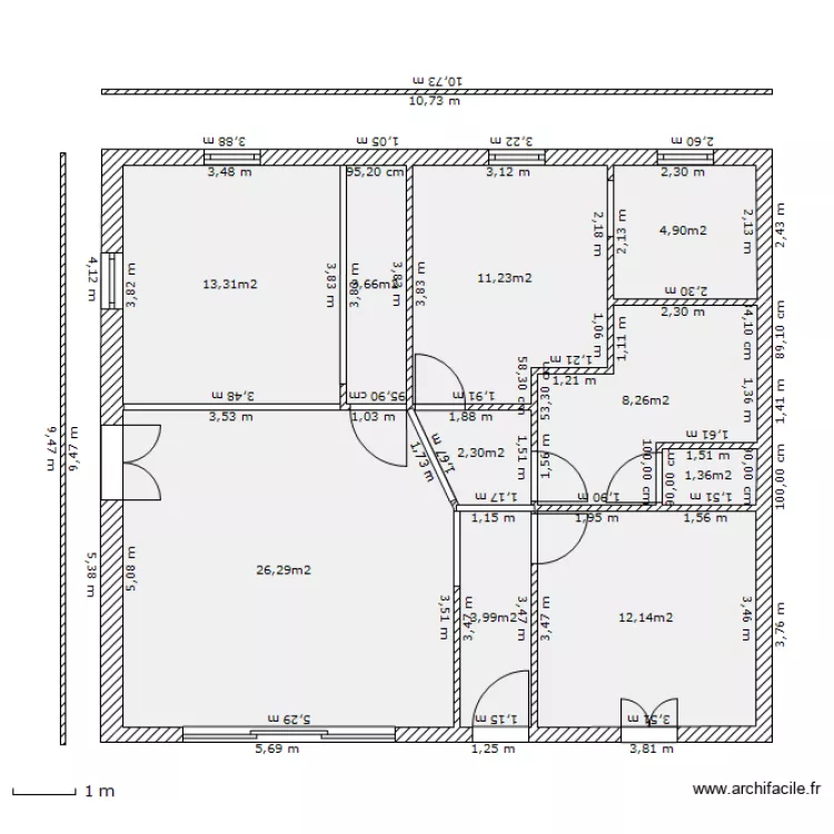 RDC sans garage 9.5/10.75. Plan de RDC sans garage 9.5/10.75. Plan de