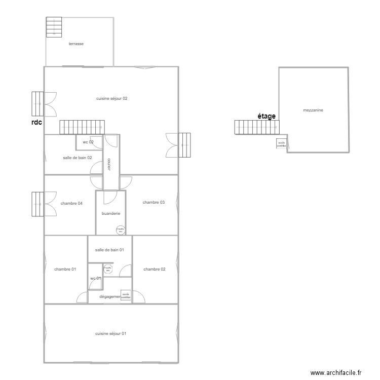 thiburce robergeau am. Plan de 0 pièce et 0 m2