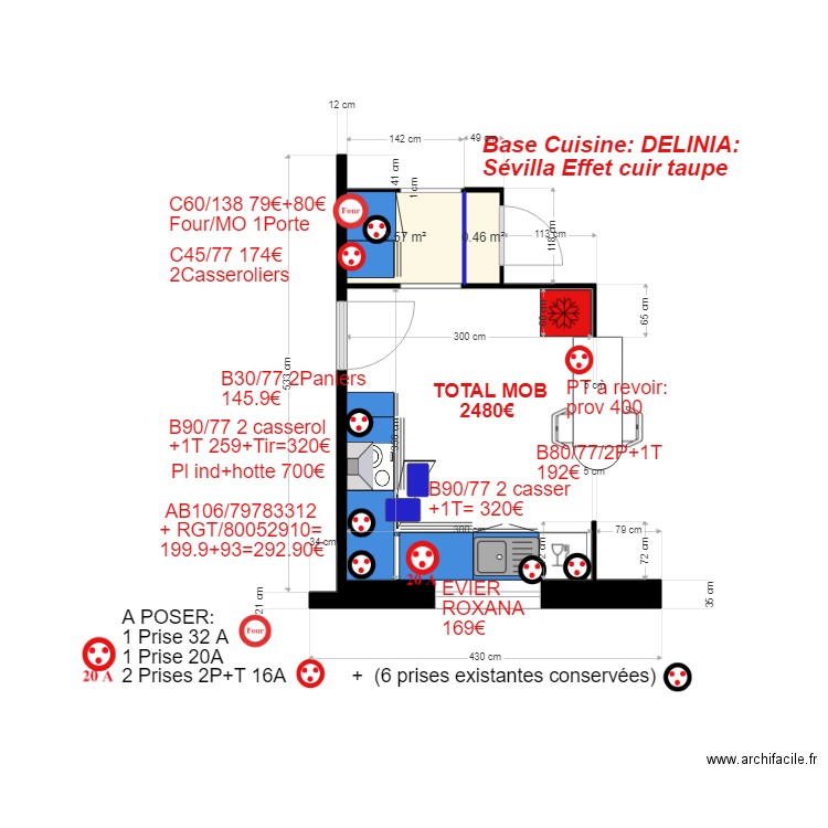 NIEUL Consultation Cuisine neuve Indice B. Plan de 0 pièce et 0 m2