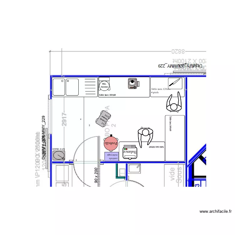 LABO BLETTERANS. Plan de 