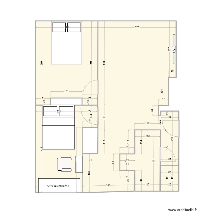 Appart. Plan de 0 pièce et 0 m2