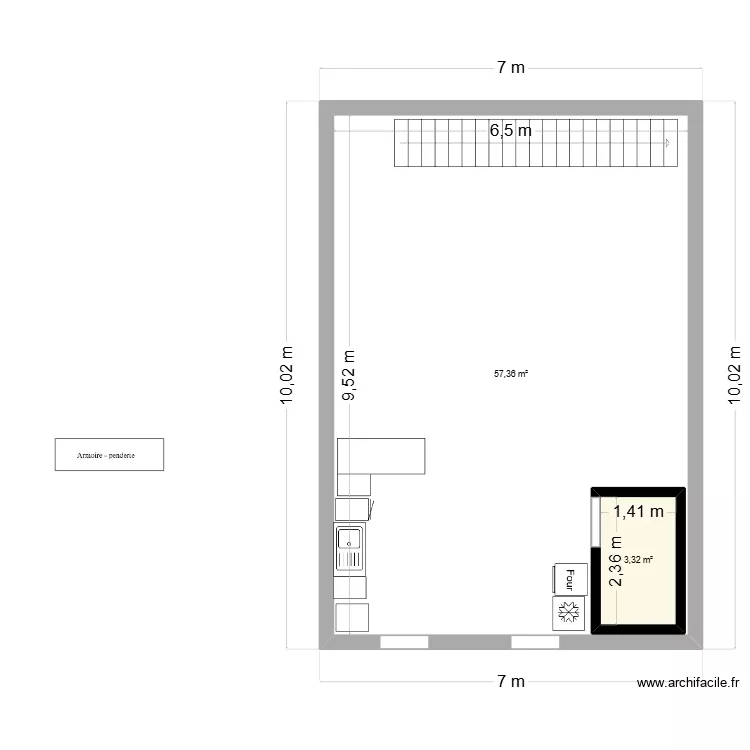 rdc amenage. Plan de 0 pièce et 0 m2