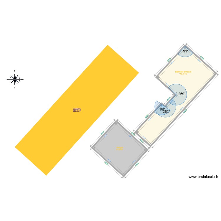 Cadastre Sablières. Plan de 0 pièce et 0 m2