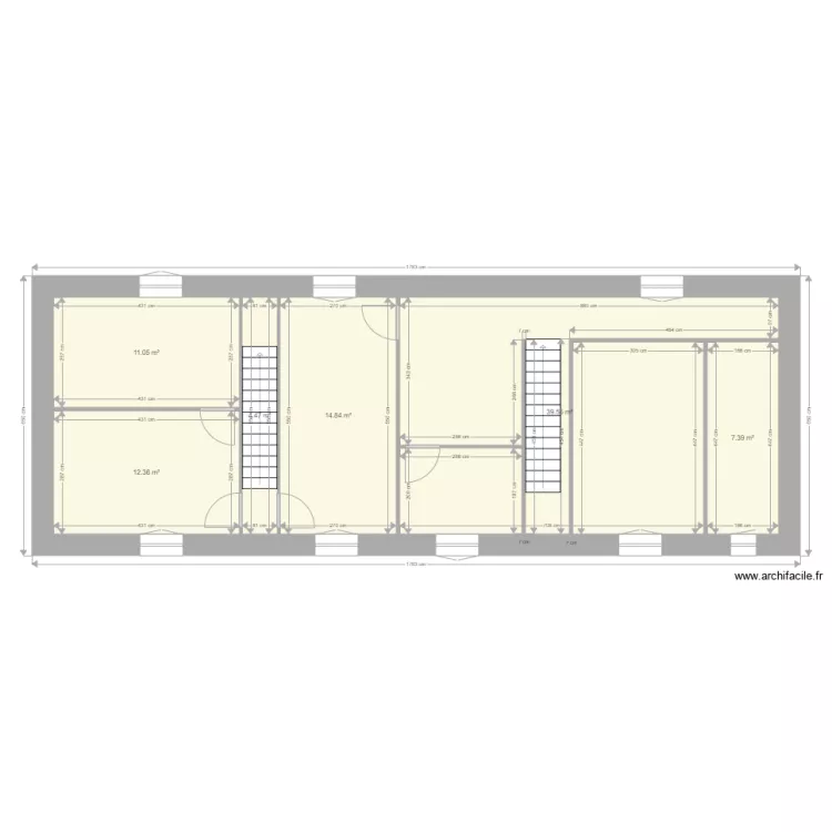 2eme &eacute;tage Gleiz&eacute;. Plan de 