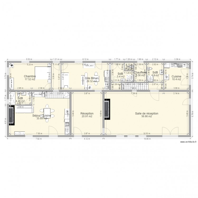 Maison Moelan. Plan de 0 pièce et 0 m2