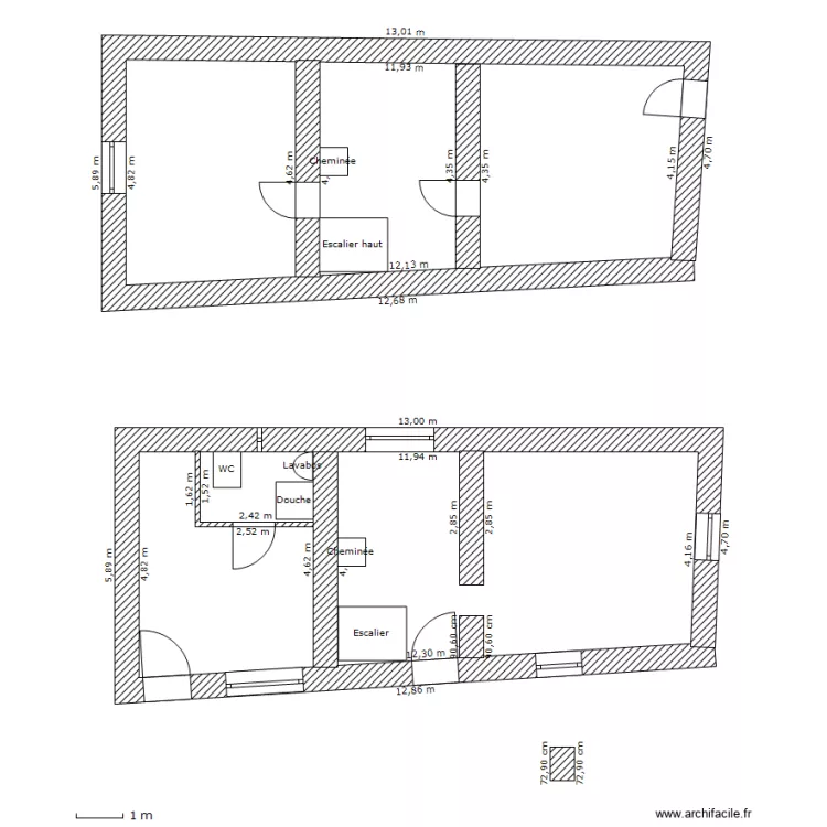 Maison. Plan de 