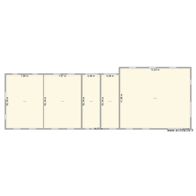 LES GAZOUILLIS PROJET. Plan de 5 pièces et 362 m2