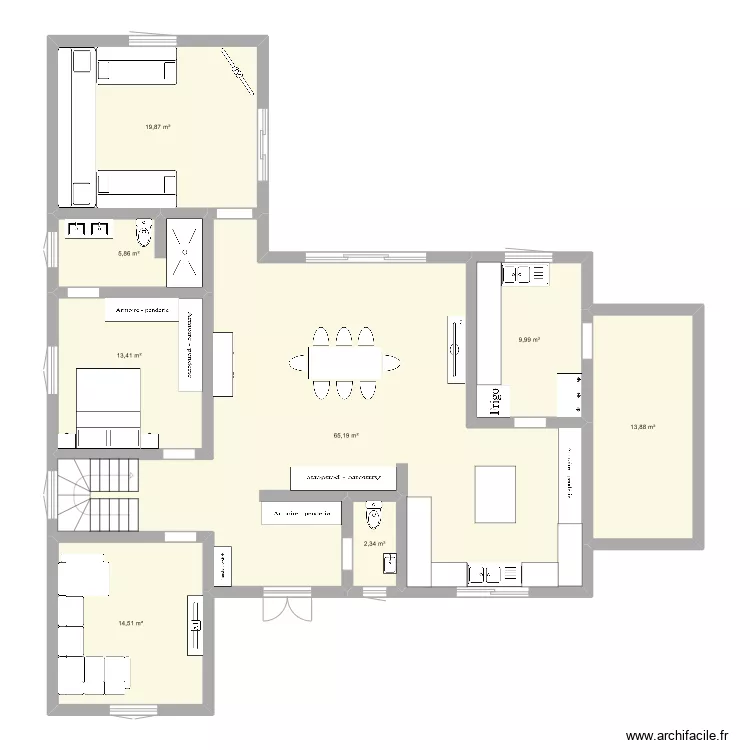 Maison rdc. Plan de Maison rdc. Plan de