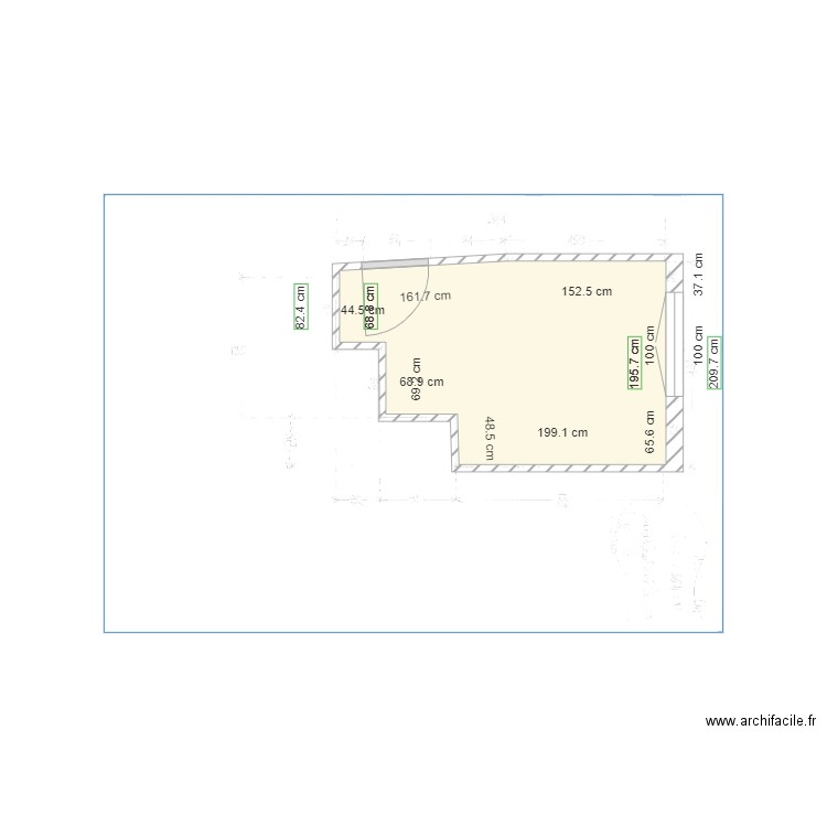 cuisine Martine. Plan de 0 pièce et 0 m2