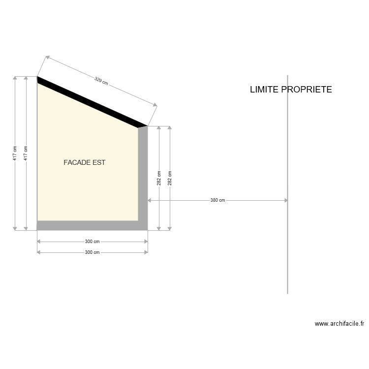 FACADE EST. Plan de 0 pièce et 0 m2