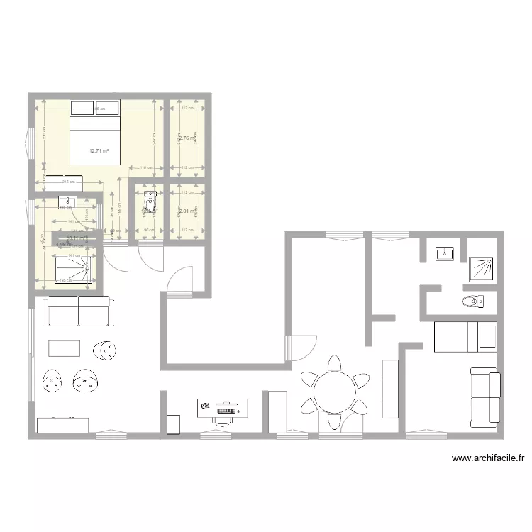 appartement rouen 2. Plan de 