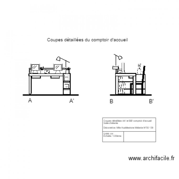 aa et bb detaillee. Plan de 0 pièce et 0 m2