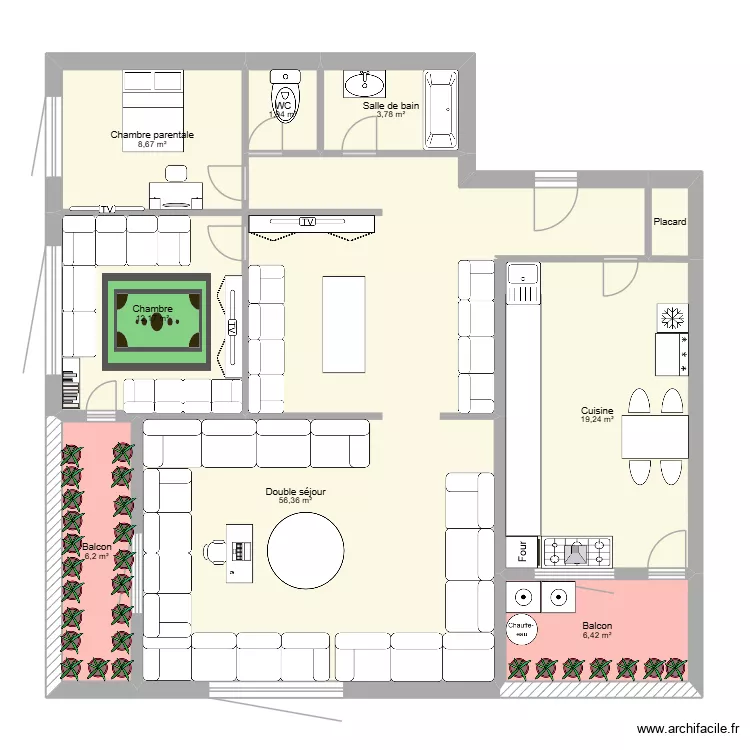 PLAN DARN. Plan de 9 et 116 m² PLAN DARN. Plan de 9 et 116 m²