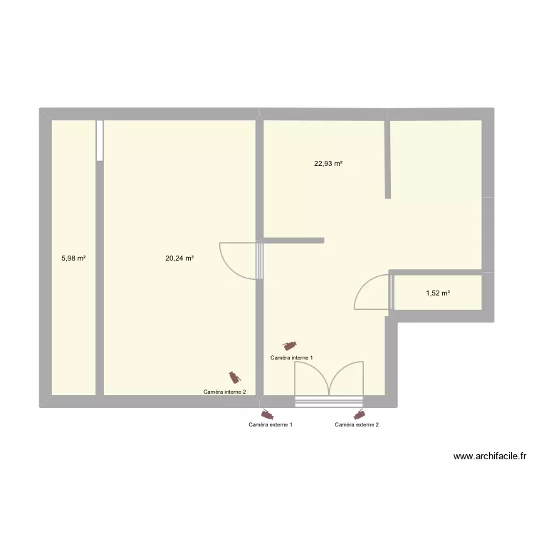 Cabinet dentaire. Plan de 4 et 51 m² Cabinet dentaire. Plan de 4 et 51 m²