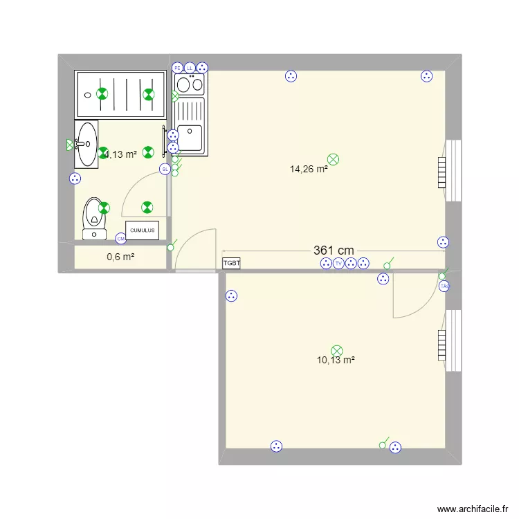 CLOUAIRE ETAGE1. Plan de 