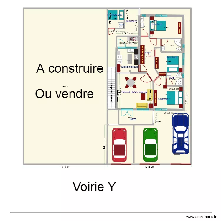 vue en plan Callixte Nyabugete IV RDC4. Plan de 