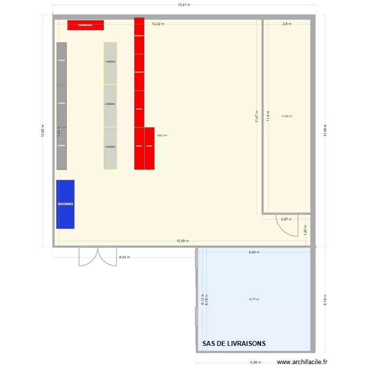 SP Light - La Louvière. Plan de 3 et 241 m² SP Light - La Louvière. Plan de 3 et 241 m²