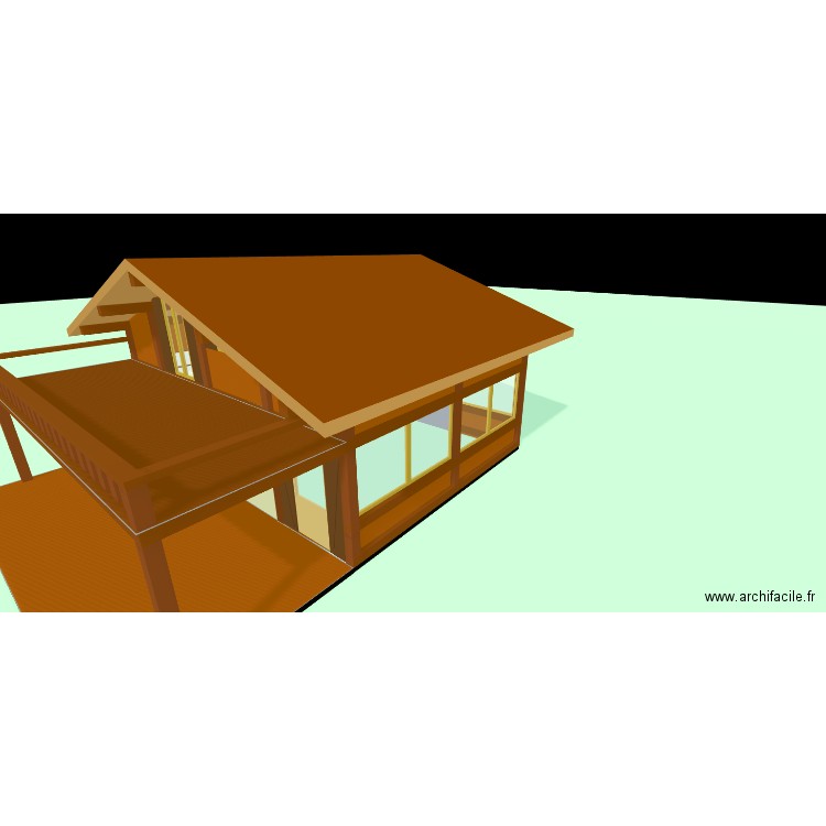 vue 3D reel.2.0. Plan de 3 pièces et 114 m2