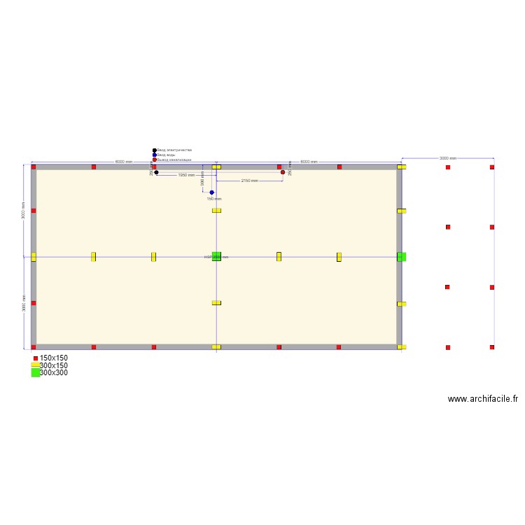 Калязин Сваи. Plan de 1 pièce et 67 m2
