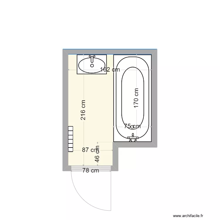 LEFEVRE. Plan de 1  et 3 m²