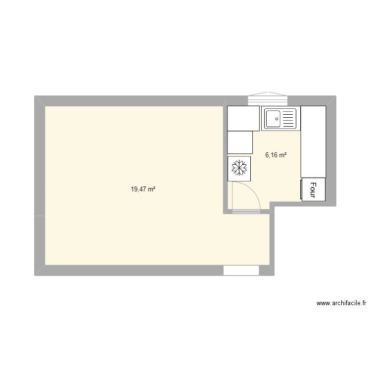 cuisine 1. Plan de 0 pièce et 0 m2