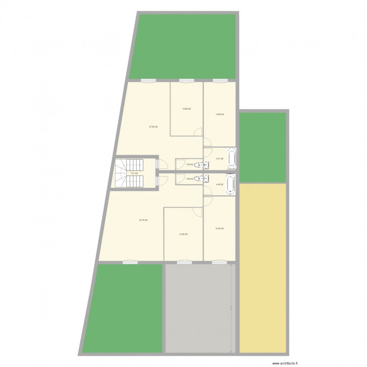 cel REZ DE CHAUSSEE Brouillon recul 7m Ag. Plan de 0 pièce et 0 m2