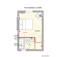 chambre 3 + SDE R+2 dernier