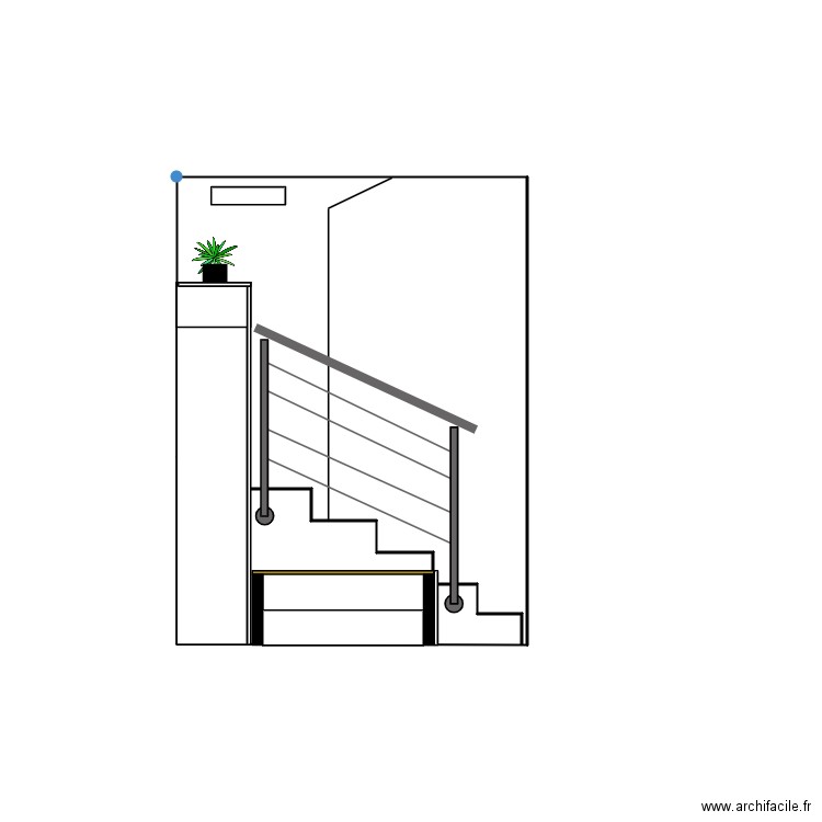 verre escalier 2. Plan de 0 pièce et 0 m2