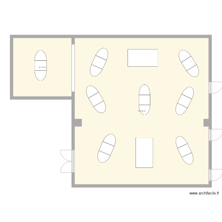 plan de table. Plan de 0 pièce et 0 m2