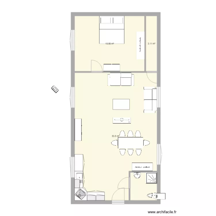 Vandermeulen meublé. Plan de Vandermeulen meublé. Plan de