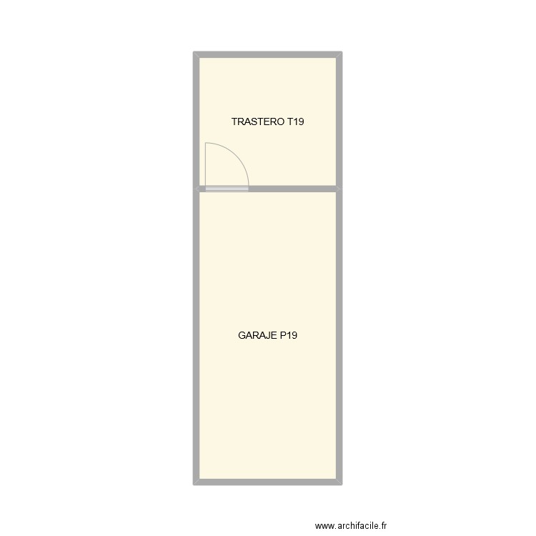 TRASTERO Y GARAJE BABAQUEL PEDROLA. Plan de 2 pièces et 20 m2