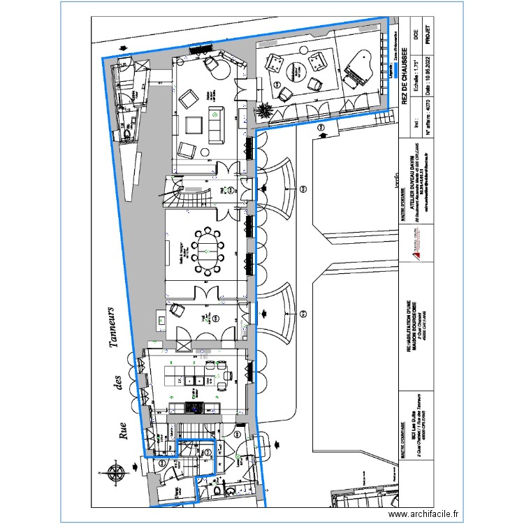 SCI LES DUITS REZ DE CHAUSSE. Plan de 0 pièce et 0 m2