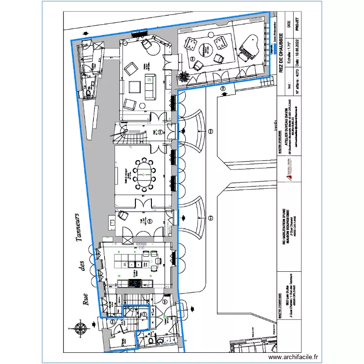 SCI LES DUITS REZ DE CHAUSSE. Plan de 0 pièce et 0 m2