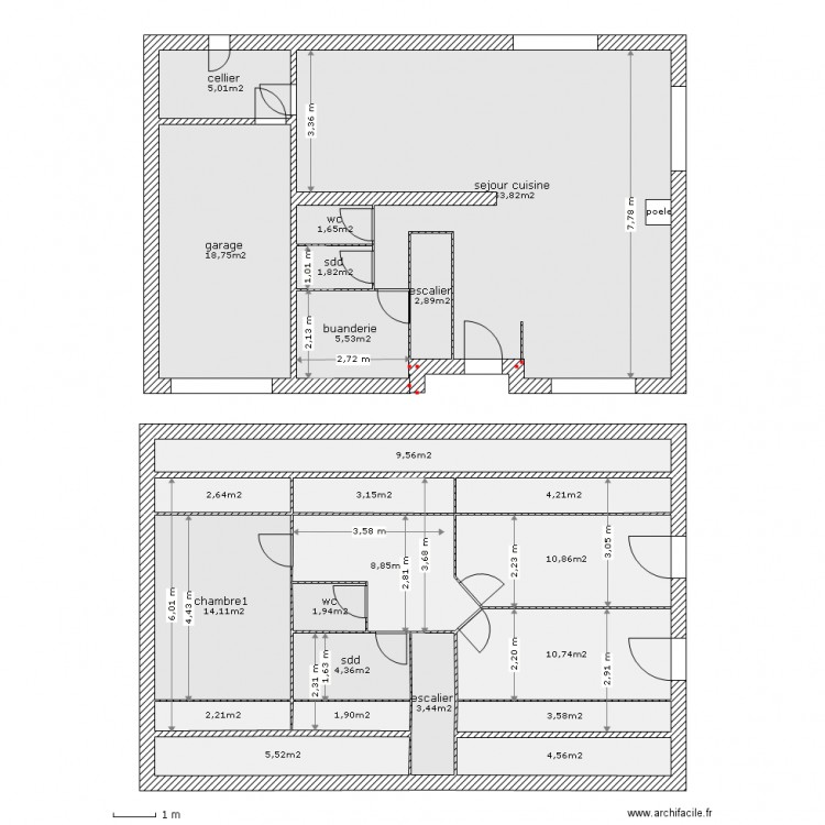 Plan. Plan de 0 pièce et 0 m2