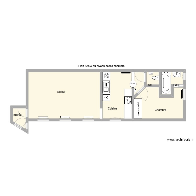 Hoche 9 VRS. Plan de 7 pièces et 52 m2