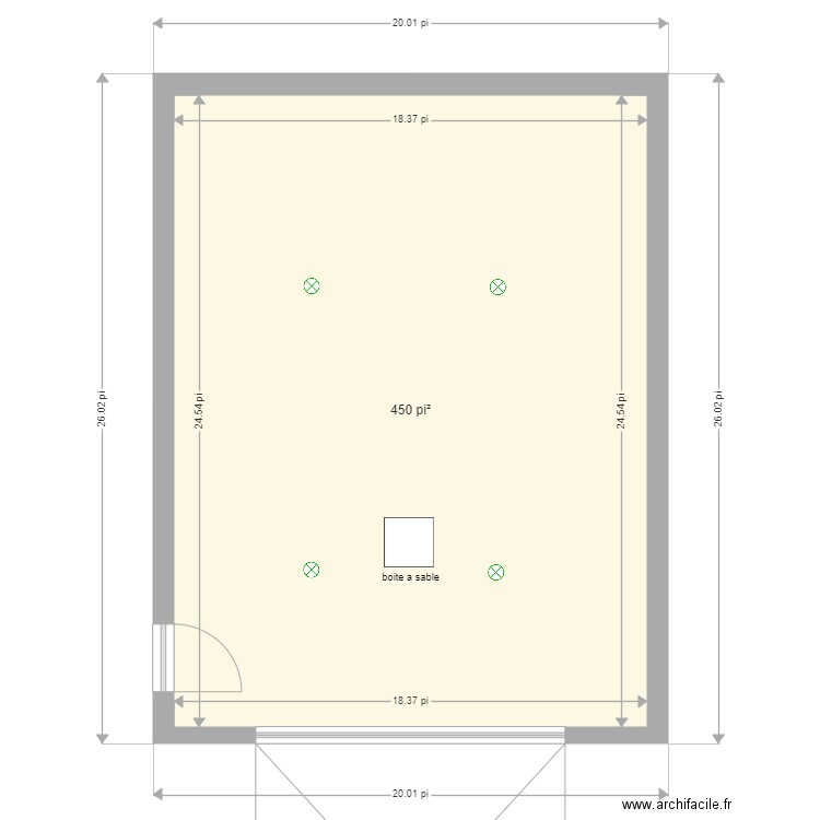 M Fortin. Plan de 0 pièce et 0 m2