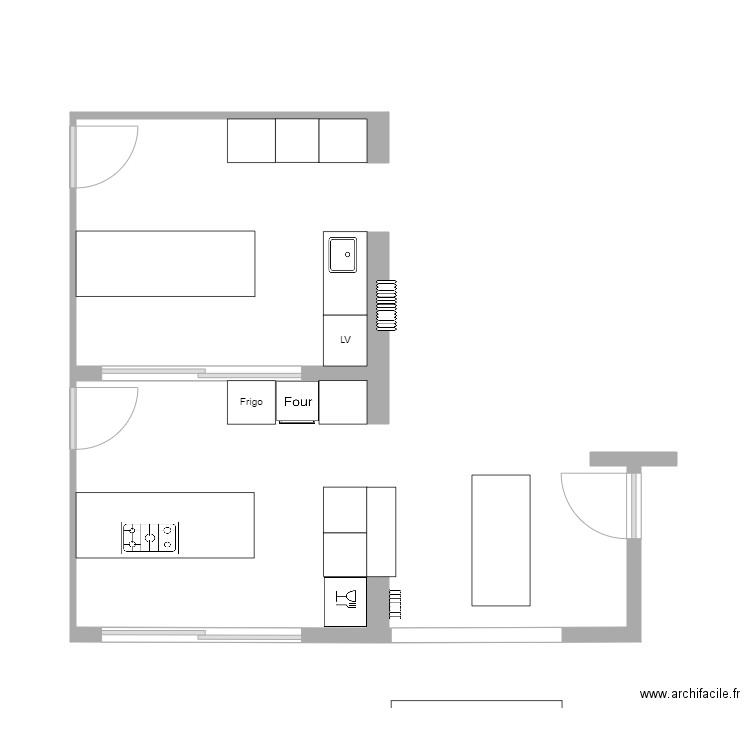 Linkebeek cuisine. Plan de 0 pièce et 0 m2