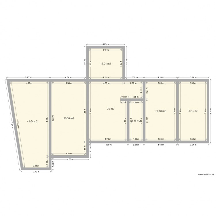 baty sambree. Plan de 0 pièce et 0 m2