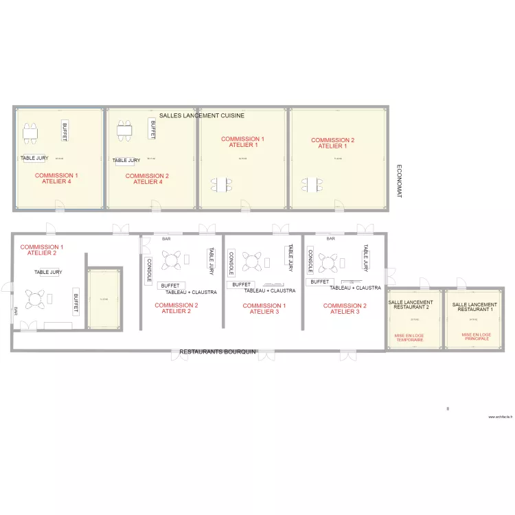 RESTAU BOURQUIN. Plan de RESTAU BOURQUIN. Plan de