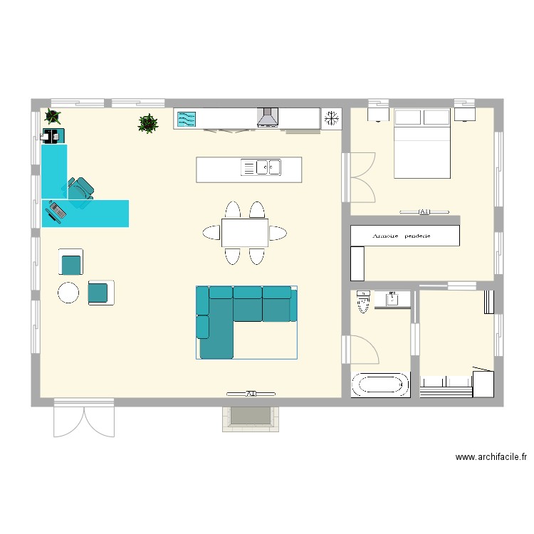 Plan de chambre 1. Plan de 0 pièce et 0 m2