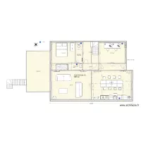 APRES rdc maison Thomery mur porteur et mur chbre intact