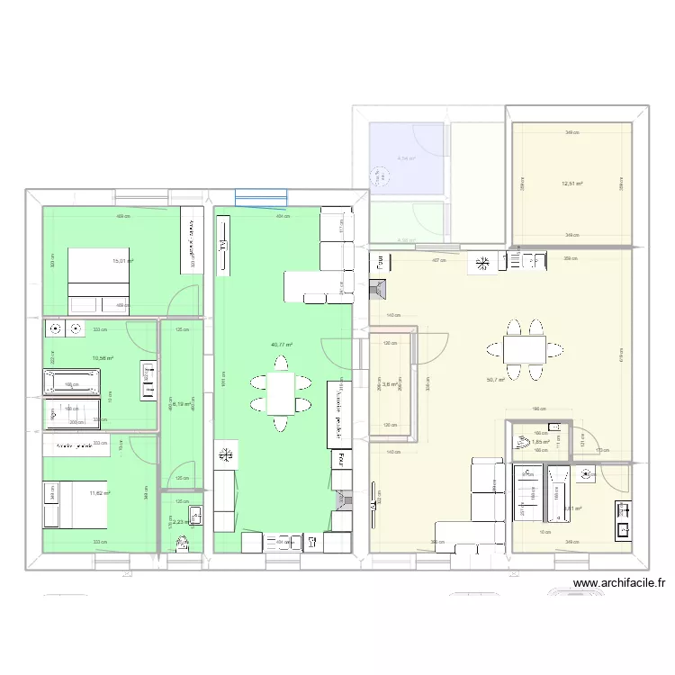 Henriville amenagement test appt 3.2. Plan de 