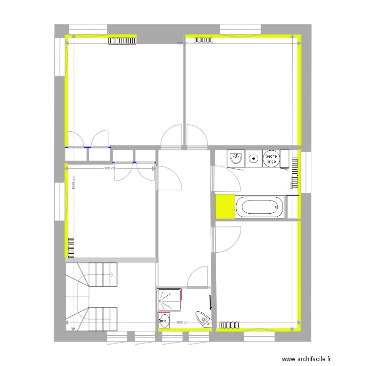 Hippolyte PINAUD 1er étage 31 08 2020. Plan de 0 pièce et 0 m2